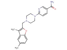6-{4-[(3,5-dimethyl-1-benzofuran-2-yl)methyl]piperazin-1-yl}nicotinamide