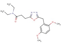 3-[5-(2,5-dimethoxybenzyl)-1,3,4-oxadiazol-2-yl]-N,N-diethylpropanamide