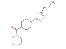 4-{[1-(5-propyl-1,3,4-oxadiazol-2-yl)piperidin-4-yl]carbonyl}morpholine