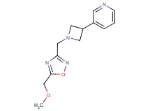 3-(1-{[5-(methoxymethyl)-1,2,4-oxadiazol-3-yl]methyl}-3-azetidinyl)pyridine