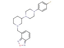 4-({3-[4-(4-fluorophenyl)-1-piperazinyl]-1-piperidinyl}methyl)-2,1,3-benzoxadiazole
