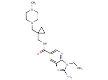 2-amino-3-ethyl-N-({1-[(4-methylpiperazin-1-yl)methyl]cyclopropyl}methyl)-3H-imidazo[4,5-b]pyridine-6-carboxamide
