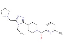 2-({4-[4-ethyl-5-(pyrrolidin-1-ylmethyl)-4H-1,2,4-triazol-3-yl]piperidin-1-yl}carbonyl)-6-methylpyridine