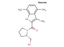 {(2S)-1-[(3,4,7-trimethyl-1H-indol-2-yl)carbonyl]-2-pyrrolidinyl}methanol