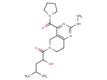 4-methyl-1-[2-(methylamino)-4-(1-pyrrolidinylcarbonyl)-7,8-dihydropyrido[4,3-d]pyrimidin-6(5H)-yl]-1-oxo-2-pentanol