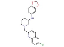 N-1,3-benzodioxol-5-yl-1-[(6-chloro-2-quinolinyl)methyl]-3-piperidinamine