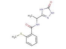 2-(methylthio)-N-[1-(5-oxo-4,5-dihydro-1H-1,2,4-triazol-3-yl)ethyl]benzamide