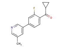 cyclopropyl[2-fluoro-4-(5-methylpyridin-3-yl)phenyl]methanone