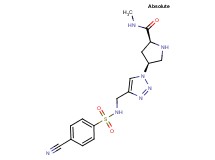 (4S)-4-[4-({[(4-cyanophenyl)sulfonyl]amino}methyl)-1H-1,2,3-triazol-1-yl]-N-methyl-L-prolinamide