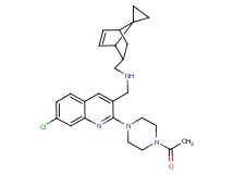 1-[2-(4-acetyl-1-piperazinyl)-7-chloro-3-quinolinyl]-N-(spiro[bicyclo[2.2.1]heptane-7,1'-cyclopropane]-5-en-2-ylmethyl)methanamine