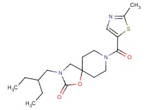 3-(2-ethylbutyl)-8-[(2-methyl-1,3-thiazol-5-yl)carbonyl]-1-oxa-3,8-diazaspiro[4.5]decan-2-one