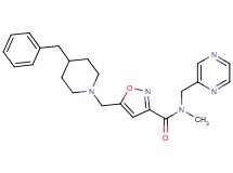 5-[(4-benzylpiperidin-1-yl)methyl]-N-methyl-N-(pyrazin-2-ylmethyl)isoxazole-3-carboxamide