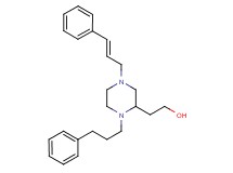2-[4-[(2E)-3-phenyl-2-propen-1-yl]-1-(3-phenylpropyl)-2-piperazinyl]ethanol