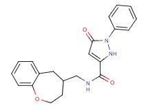 5-oxo-1-phenyl-N-(2,3,4,5-tetrahydro-1-benzoxepin-4-ylmethyl)-2,5-dihydro-1H-pyrazole-3-carboxamide