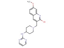 7-methoxy-3-{[4-(2-pyrimidinylamino)-1-piperidinyl]methyl}-2-quinolinol