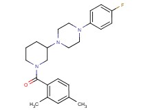 1-[1-(2,4-dimethylbenzoyl)-3-piperidinyl]-4-(4-fluorophenyl)piperazine