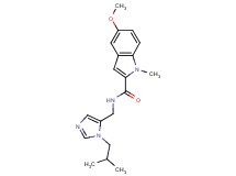 N-[(1-isobutyl-1H-imidazol-5-yl)methyl]-5-methoxy-1-methyl-1H-indole-2-carboxamide