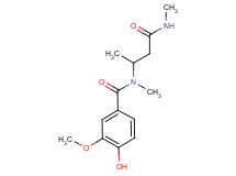 4-hydroxy-3-methoxy-N-methyl-N-[1-methyl-3-(methylamino)-3-oxopropyl]benzamide