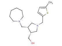 {(3R*,4R*)-4-(azepan-1-ylmethyl)-1-[(5-methyl-2-thienyl)methyl]pyrrolidin-3-yl}methanol
