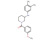 N-(3,4-dimethylphenyl)-1-(3-methoxybenzoyl)-3-piperidinamine