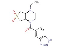 (4aS*,7aR*)-1-(1H-1,2,3-benzotriazol-5-ylcarbonyl)-4-ethyloctahydrothieno[3,4-b]pyrazine 6,6-dioxide