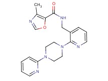 4-methyl-N-({2-[4-(2-pyridinyl)-1-piperazinyl]-3-pyridinyl}methyl)-1,3-oxazole-5-carboxamide