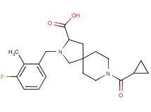 8-(cyclopropylcarbonyl)-2-(3-fluoro-2-methylbenzyl)-2,8-diazaspiro[4.5]decane-3-carboxylic acid