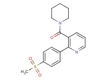 2-[4-(methylsulfonyl)phenyl]-3-(piperidin-1-ylcarbonyl)pyridine