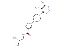 1-[1-(5,6-dimethylpyrimidin-4-yl)piperidin-4-yl]-N-isobutyl-1H-1,2,3-triazole-4-carboxamide