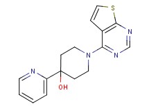 4-(2-pyridinyl)-1-thieno[2,3-d]pyrimidin-4-yl-4-piperidinol