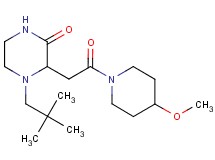 4-(2,2-dimethylpropyl)-3-[2-(4-methoxy-1-piperidinyl)-2-oxoethyl]-2-piperazinone