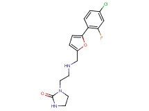 1-[2-({[5-(4-chloro-2-fluorophenyl)-2-furyl]methyl}amino)ethyl]imidazolidin-2-one
