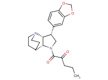 1-[(3R*,3aR*,7aR*)-3-(1,3-benzodioxol-5-yl)hexahydro-4,7-ethanopyrrolo[3,2-b]pyridin-1(2H)-yl]-1-oxopentan-2-one