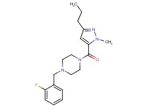 1-(2-fluorobenzyl)-4-[(1-methyl-3-propyl-1H-pyrazol-5-yl)carbonyl]piperazine