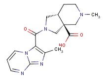(3aS*,7aR*)-5-methyl-2-[(2-methylimidazo[1,2-a]pyrimidin-3-yl)carbonyl]octahydro-3aH-pyrrolo[3,4-c]pyridine-3a-carboxylic acid