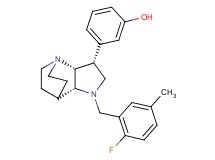3-[(3R*,3aR*,7aR*)-1-(2-fluoro-5-methylbenzyl)octahydro-4,7-ethanopyrrolo[3,2-b]pyridin-3-yl]phenol