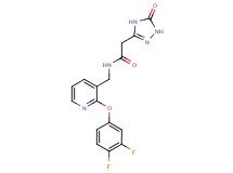 N-{[2-(3,4-difluorophenoxy)pyridin-3-yl]methyl}-2-(5-oxo-4,5-dihydro-1H-1,2,4-triazol-3-yl)acetamide