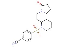 4-({2-[2-(2-oxo-1-pyrrolidinyl)ethyl]-1-piperidinyl}sulfonyl)benzonitrile