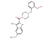[2-({4-[(5-methoxy-3-methyl-1H-indol-2-yl)carbonyl]piperazin-1-yl}methyl)phenyl]methanol