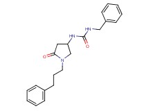N-benzyl-N'-[5-oxo-1-(3-phenylpropyl)-3-pyrrolidinyl]urea