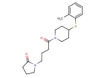 1-(4-{4-[(2-methylphenyl)thio]-1-piperidinyl}-4-oxobutyl)-2-pyrrolidinone