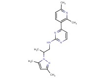 N-[2-(3,5-dimethyl-1H-pyrazol-1-yl)propyl]-4-(2,6-dimethylpyridin-3-yl)pyrimidin-2-amine