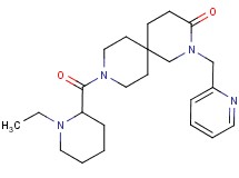 9-[(1-ethylpiperidin-2-yl)carbonyl]-2-(pyridin-2-ylmethyl)-2,9-diazaspiro[5.5]undecan-3-one