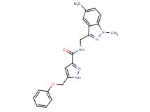 N-[(1,5-dimethyl-1H-indazol-3-yl)methyl]-5-(phenoxymethyl)-1H-pyrazole-3-carboxamide