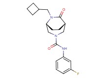 (1S*,5R*)-6-(cyclobutylmethyl)-N-(3-fluorophenyl)-7-oxo-3,6-diazabicyclo[3.2.2]nonane-3-carboxamide