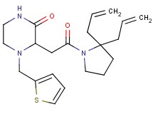 3-[2-(2,2-diallyl-1-pyrrolidinyl)-2-oxoethyl]-4-(2-thienylmethyl)-2-piperazinone