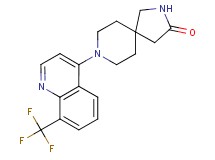 8-[8-(trifluoromethyl)quinolin-4-yl]-2,8-diazaspiro[4.5]decan-3-one