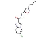 6-chloro-N-[(3-propylisoxazol-5-yl)methyl]imidazo[1,2-a]pyridine-2-carboxamide