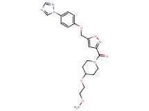 4-(2-methoxyethoxy)-1-[(5-{[4-(1H-1,2,4-triazol-1-yl)phenoxy]methyl}-3-isoxazolyl)carbonyl]piperidine