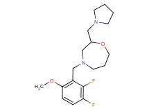 4-(2,3-difluoro-6-methoxybenzyl)-2-(pyrrolidin-1-ylmethyl)-1,4-oxazepane